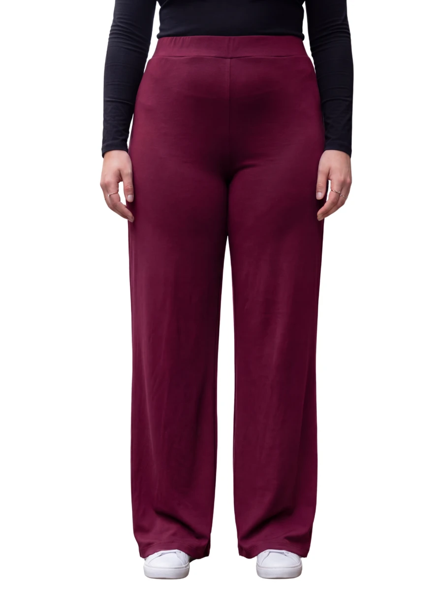 BÜYÜK BEDEN MODAL PANTOLON - BORDO